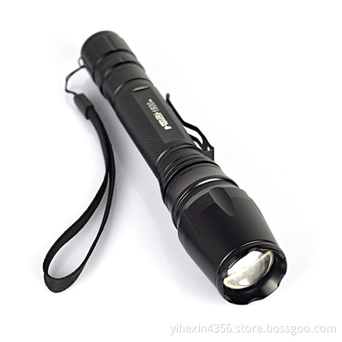 Police LED Flashlight Focus Torch With Charger and 18650 Battery